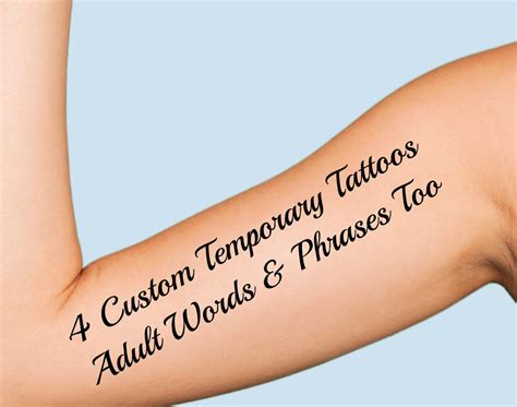 temporary custom tattoos for adults